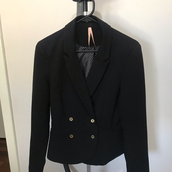 Military style blazer black size 12 - Picture 2 of 6